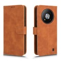 For ZTE Blade A73 5G Skin Feel Magnetic Flip Leather Phone Case(Brown)