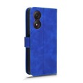 For ZTE Blade A34 Skin Feel Magnetic Flip Leather Phone Case(Blue)