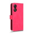 For ZTE Blade A34 Skin Feel Magnetic Flip Leather Phone Case(Rose Red)