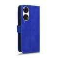 For ZTE Anshin Family Skin Feel Magnetic Flip Leather Phone Case(Blue)