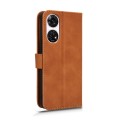 For ZTE Anshin Family Skin Feel Magnetic Flip Leather Phone Case(Brown)