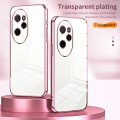 For Honor 100 Pro Transparent Plating Fine Hole Phone Case(Gold)