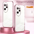 For Honor 100 Pro Transparent Plating Fine Hole Phone Case(Black)