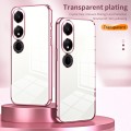 For Honor Play 40 Transparent Plating Fine Hole Phone Case(Silver)