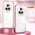 For Honor Magic5 Ultimate Transparent Plating Fine Hole Phone Case(Purple)