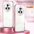 For Honor Magic5 Pro Transparent Plating Fine Hole Phone Case(Purple)