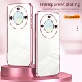 For Honor X40 5G / Magic5 Lite / X9a Transparent Plating Fine Hole Phone Case(Pink)