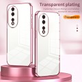 For Honor 80 Transparent Plating Fine Hole Phone Case(Silver)
