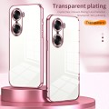 For Honor 60 Transparent Plating Fine Hole Phone Case(Silver)