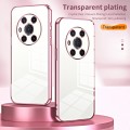 For Honor Magic3 Transparent Plating Fine Hole Phone Case(Silver)