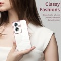 For OPPO A79 5G / A2 Transparent Plating Fine Hole Phone Case(Silver)