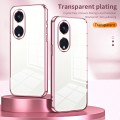 For OPPO Reno8 T 5G Transparent Plating Fine Hole Phone Case(Black)