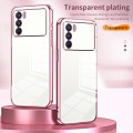 For OPPO K9 Pro Transparent Plating Fine Hole Phone Case(Silver)