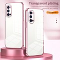 For OPPO Reno4 Pro Transparent Plating Fine Hole Phone Case(Black)