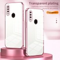 For OPPO A8 / A31 2020 Transparent Plating Fine Hole Phone Case(Black)