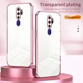 For OPPO A11x / A9 2020 Transparent Plating Fine Hole Phone Case(Green)