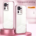 For Xiaomi Mix 4 Transparent Plating Fine Hole Phone Case(Pink)