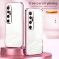 For Xiaomi Mi 10 Ultra Transparent Plating Fine Hole Phone Case(Gold)