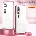 For Xiaomi Mi CC9 Pro / Mi Note 10 Transparent Plating Fine Hole Phone Case(Purple)