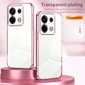 For Xiaomi Redmi Note 13 Pro 5G Transparent Plating Fine Hole Phone Case(Gold)