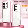 For Xiaomi Redmi Note 13 Pro 5G Transparent Plating Fine Hole Phone Case(Silver)