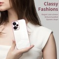 For Xiaomi Redmi Note 12 Turbo/Poco F5 Transparent Plating Fine Hole Phone Case(Pink)