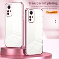 For Xiaomi Redmi Note 12S Transparent Plating Fine Hole Phone Case(Purple)