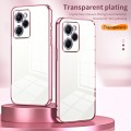 For Xiaomi Redmi Note 12 Pro Speed Transparent Plating Fine Hole Phone Case(Silver)
