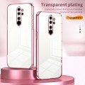 For Xiaomi Redmi Note 8 Pro Transparent Plating Fine Hole Phone Case(Green)