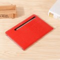 For Samsung Galaxy Tab S9 Crocodile Texture Leather Tablet Case(Red)