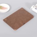 For Samsung Galaxy Tab S9 FE Retro Book Leather Tablet Case(Dark Brown)