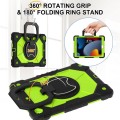For iPad 10.2 2021 / 2020 / 2019 Contrast Color Robot Silicone Hybrid PC Tablet Case(Black Yellow Gr
