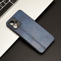 For Motorola Moto G54 Cow Pattern Sewing Back Cover Phone Case(Blue)