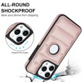 For iPhone 15 Piano Key Hollow Cutout PU Phone Case(Rose Gold)