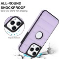 For iPhone 14 Pro Piano Key Hollow Cutout PU Phone Case(Light Purple)