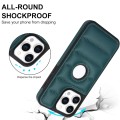 For iPhone 13 Pro Max Piano Key Hollow Cutout PU Phone Case(Green)