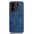 For TECNO Pova 5 Pro Cow Pattern Sewing Back Cover Phone Case(Blue)
