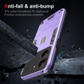 For ZTE Blade A54 2 in 1 Shockproof Phone Case(Purple)
