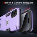 For Honor X7 2 in 1 Shockproof Phone Case(Purple)