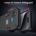 For Infinix Smart 5 2 in 1 Shockproof Phone Case(Black)