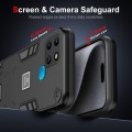 For Infinix Smart 6 2 in 1 Shockproof Phone Case(Black)