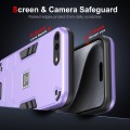 For iPhone 8 Plus / 7 Plus 2 in 1 Shockproof Phone Case(Purple)
