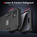 For iPhone 11 2 in 1 Shockproof Phone Case(Black)