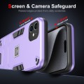 For iPhone 11 2 in 1 Shockproof Phone Case(Purple)