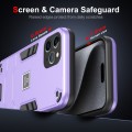 For iPhone 11 Pro 2 in 1 Shockproof Phone Case(Purple)