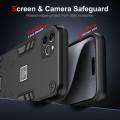 For iPhone 11 Pro Max 2 in 1 Shockproof Phone Case(Black)