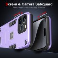 For iPhone 13 Pro 2 in 1 Shockproof Phone Case(Purple)