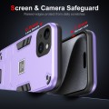 For iPhone 14 Plus 2 in 1 Shockproof Phone Case(Purple)