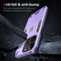 For iPhone 14 Pro Max 2 in 1 Shockproof Phone Case(Purple)