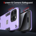 For iPhone 15 Pro 2 in 1 Shockproof Phone Case(Purple)